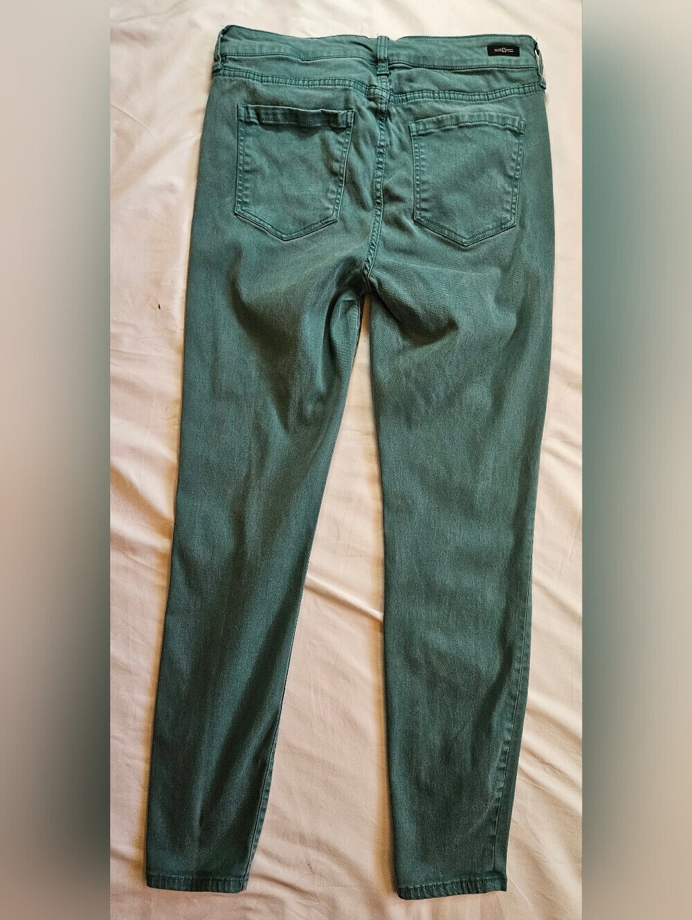 Liverpool Los Angeles Womens Green Mid-Rise Denim 4 Pocket Skinny Jeans Size 6 - Picture 14 of 16